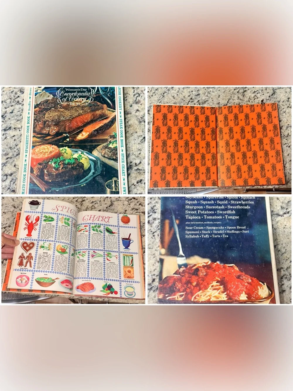Vintage 1960’s Woman’s Day Encyclopedia of Cookery - 4 Volume Lot (5,6,11,12)